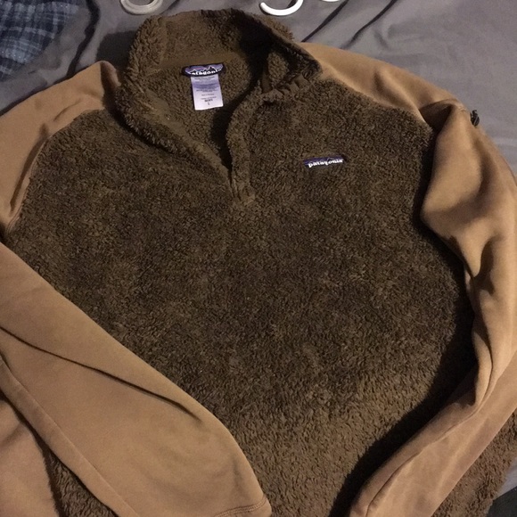 Patagonia Brown Pullover Fuzzy Mens 